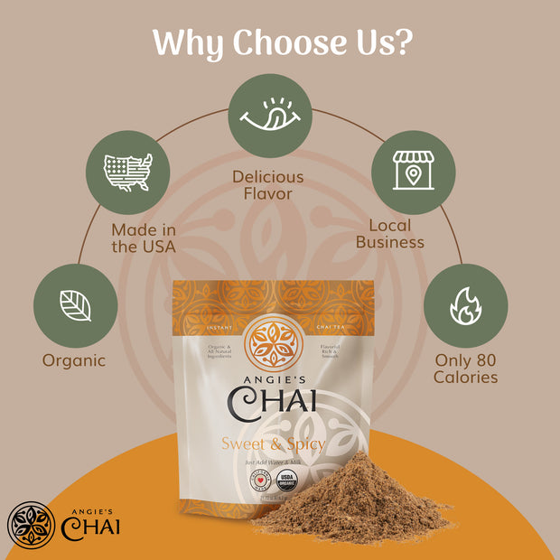 Angie's Chai Sweet & Spicy Organic Chai Powder