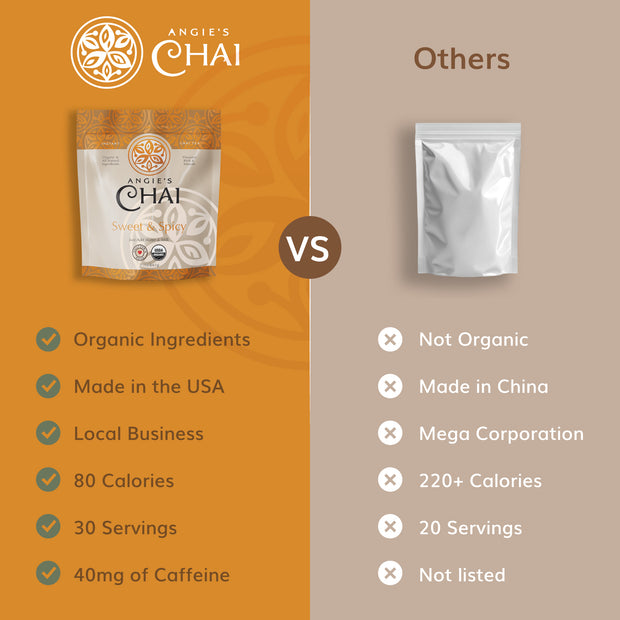 Angie's Chai Sweet & Spicy Organic Chai Powder
