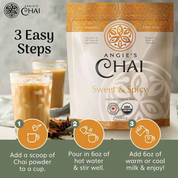 Angie's Chai Sweet & Spicy Organic Chai Powder